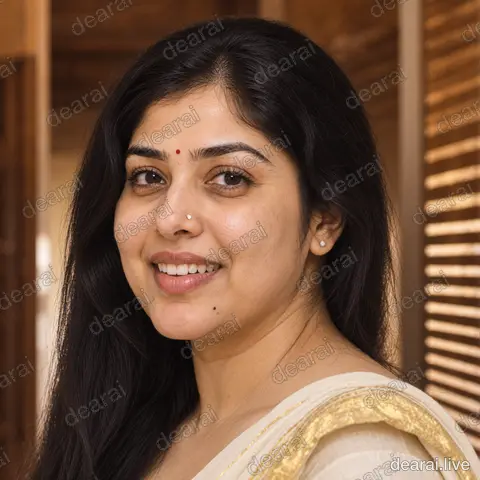 Revathi · Kasavu veranda, close-up · 2026-09-19