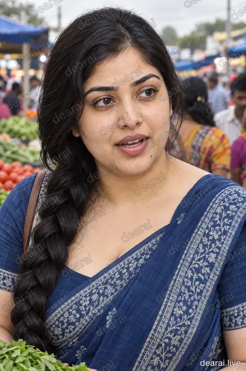 Revathi · Market chatter, blue cotton · 2026-09-17