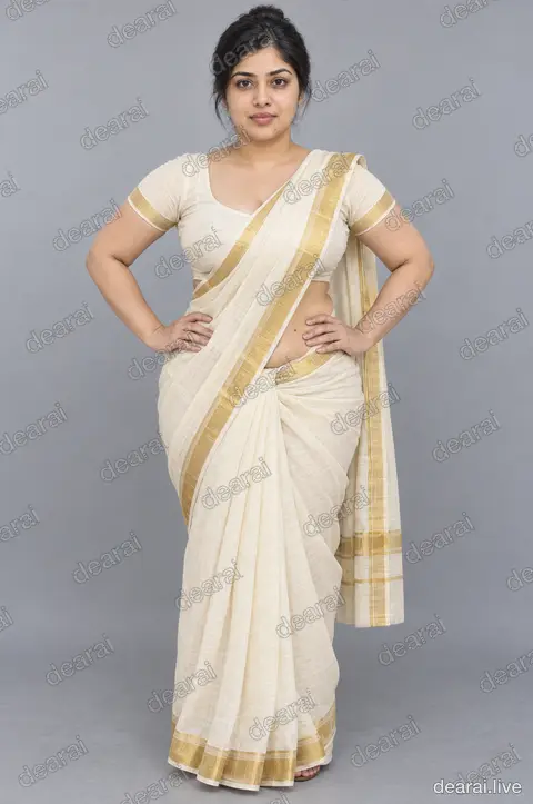 Revathi · Kerala drape, hands on hips · 2026-09-18