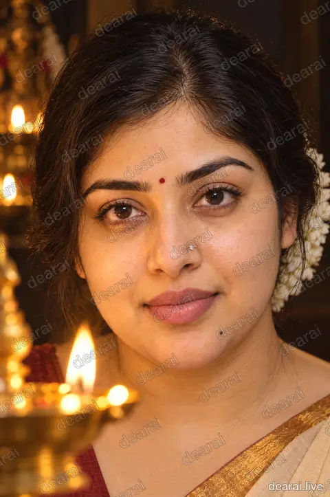 Revathi · Brass lamp, jasmine bun · 2026-09-17