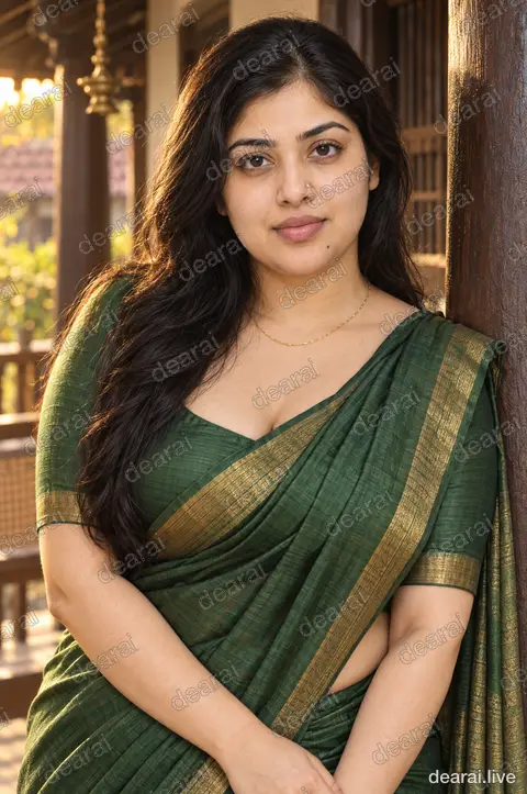 Revathi · Tharavadu pillar, golden hour · 2026-09-17